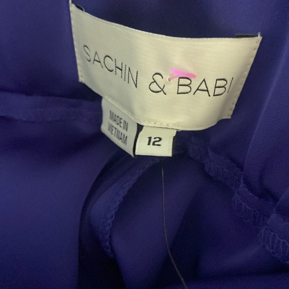 Sachin & Babi Alli Pant Spectrum Blue Sz 12 NEW Wide Leg - Picture 4 of 4